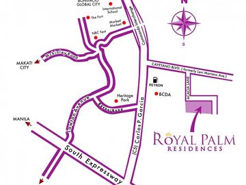 2 Bedroom Condo with Parking For Sale Royal Palm Residences Acacia Estates Taguig City