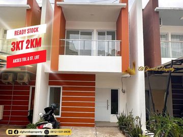 RUMAH SIAP HUNI 800 JUTA-AN SHM 3KT AKSES JL. DR. RATNA JATIKRAMAT, TOL & STASIUN LRT CIKUNIR