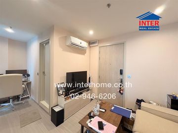 Condominium 32.2 sq.m. Aspire Erawan Prime, next to BTS Erawan, Kanchanaphisek Ring Road, Sukhumvit Road, Mueang Samut Prakan, Samut Prakan