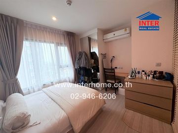 Condominium 32.2 sq.m. Aspire Erawan Prime, next to BTS Erawan, Kanchanaphisek Ring Road, Sukhumvit Road, Mueang Samut Prakan, Samut Prakan