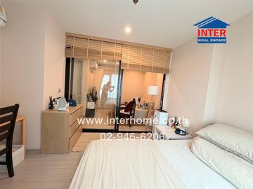 Condominium 32.2 sq.m. Aspire Erawan Prime, next to BTS Erawan, Kanchanaphisek Ring Road, Sukhumvit Road, Mueang Samut Prakan, Samut Prakan