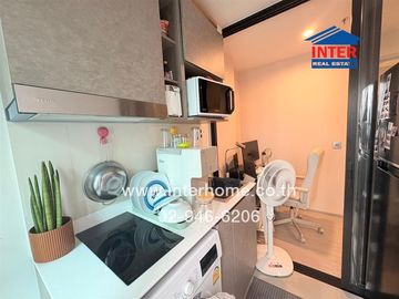 Condominium 32.2 sq.m. Aspire Erawan Prime, next to BTS Erawan, Kanchanaphisek Ring Road, Sukhumvit Road, Mueang Samut Prakan, Samut Prakan