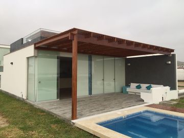 Hermosa Casa De Playa En 1era Fila y 2 piscinas en el Condominio Formentera - Asia