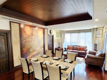 Beautiful house for sale with built-in furniture made of real wood, Lanna Resort style