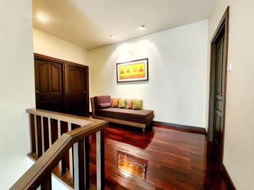 Beautiful house for sale with built-in furniture made of real wood, Lanna Resort style