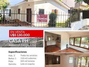 OPORTUNIDAD DE VENTA , CASA 3 DORMITORIOS