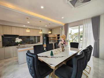 Modern Luxury Private Pool Villa for sale, surrounded by natural garden, a local quiet village and convenient stores.