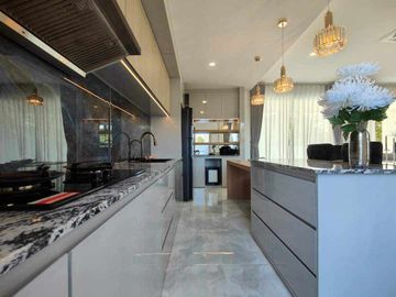 Modern Luxury Private Pool Villa for sale, surrounded by natural garden, a local quiet village and convenient stores.