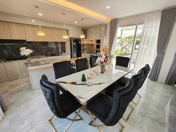 Modern Luxury Private Pool Villa for sale, surrounded by natural garden, a local quiet village and convenient stores.