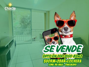 Departamento en 2do piso con 82m2 y 3 Dormitorios en Chaclacayo