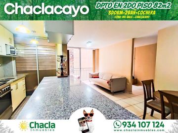 Departamento en 2do piso con 82m2 y 3 Dormitorios en Chaclacayo