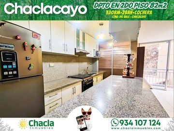 Departamento en 2do piso con 82m2 y 3 Dormitorios en Chaclacayo