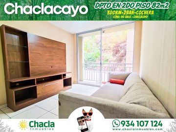 Departamento en 2do piso con 82m2 y 3 Dormitorios en Chaclacayo