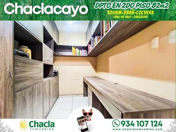 Departamento en 2do piso con 82m2 y 3 Dormitorios en Chaclacayo