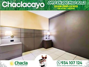 Departamento en 2do piso con 82m2 y 3 Dormitorios en Chaclacayo