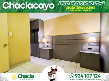 Departamento en 2do piso con 82m2 y 3 Dormitorios en Chaclacayo