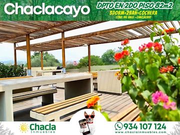 Departamento en 2do piso con 82m2 y 3 Dormitorios en Chaclacayo