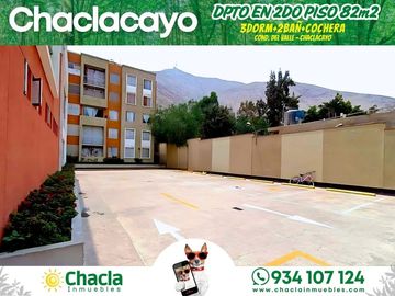 Departamento en 2do piso con 82m2 y 3 Dormitorios en Chaclacayo