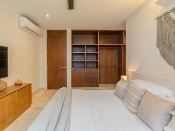 Vista verde garantizada! Exclusiva Propiedad de 2 recámaras con Jardín y Alberca en Luum Zama, Aldea Zama