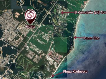 Casa con alberca privada y terraza en venta, Mayakoba, Playa del Carmen