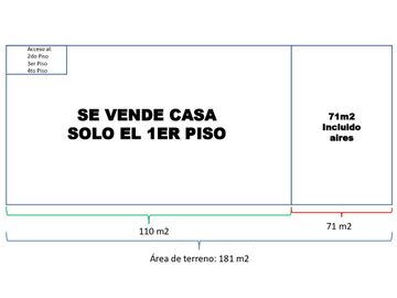 Se Vende Casa Primer Piso De 181M2 Incluido Triplex En Patio Interno - Sjl