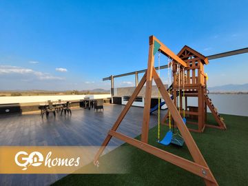 Departamento en Tequisquiapan, Fracc El Dorado, Planta baja, 3 rec, amenidades