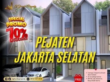 Townhouse Muslim Listrik Underground dekat LIPIA Pejaten dan Kemang Jakarta Selatan, DISKON s/d 10%