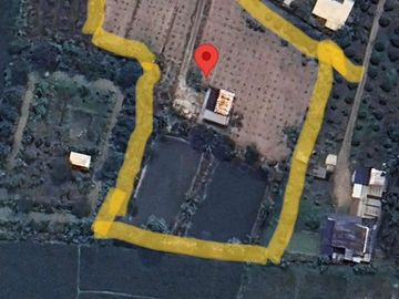 Land and house for sale good location ,near Chedi Mae Krua Market, San Sai, No flood