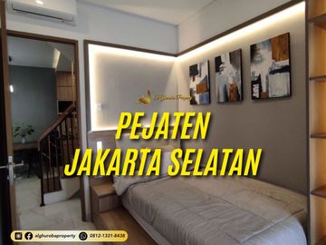 RUMAH TOWNHOUSE SIAP HUNI ADA LIFT DAN ATTIC ROOM PASAR MINGGU PEJATEN DEKAT KEMANG JAKARTA SELATAN