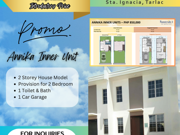 House & Lot for Sale near Clark Pampanga Sunnyvale 2 Tarlac