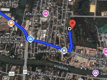 87983 - ขายที่ดิน เกือบ 1 ไร่ กลางเมือง อำเภอเมืองปราจีนบุรี ทำเลดี ขายในราคาต่ำกว่าประเมิน ถูกมากเกิน