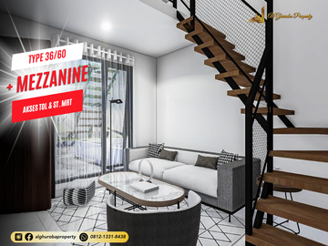 Rumah Mezzanine di Cluster Muslim dekat Pamulang Pondok Cabe 399 juta, Tidak Banjir