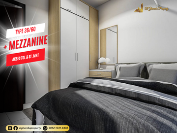 Rumah Mezzanine di Cluster Muslim dekat Pamulang Pondok Cabe 399 juta, Tidak Banjir