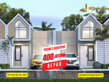 INVESTASI RUMAH MEZZANINE 3 KT LINGKUNGAN MUSLIM DEKAT STASIUN CITAYAM 400 JTAN
