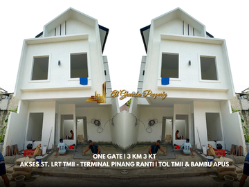RUMAH 2 LANTAI CLUSTER MODERN 3 KT 900 JUTA-AN LUBANG BUAYA PONDOK GEDE JAKARTA