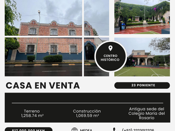 Gran oportunidad de inversión en el corazón de Puebla