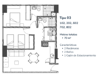 Departamento en Venta Col. Ampliación Petrolera -Estación del Metro Camarones 78 m2 de construcción