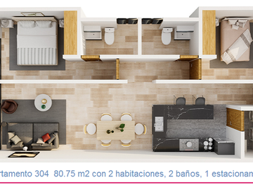 Exclusivo departamento con 80m2 de construcción en venta, Col. Nonalco, Benito Juárez