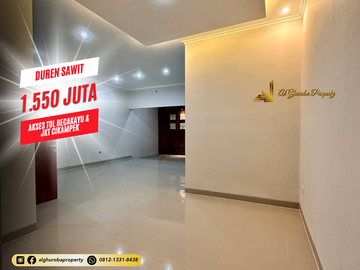 RUMAH READY STOCK SIAP HUNI DUREN SAWIT PONDOK KELAPA JAKARTA TIMUR MURAH 1 MILYAR-AN