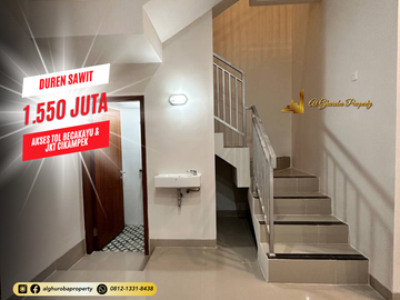 RUMAH READY STOCK SIAP HUNI DUREN SAWIT PONDOK KELAPA JAKARTA TIMUR MURAH 1 MILYAR-AN