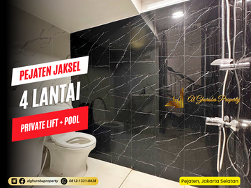 RUMAH MEWAH STRATEGIS 4 LANTAI MURAH PLUS PRIVATE POOL AKSES MUDAH KE SCBD SUDIRMAN JAKARTA
