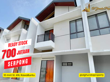 JUAL RUMAH READY STOCK 2 LANTAI PUSPIPTEK SERPONG TANGSEL 700 JUTA-AN, SHM