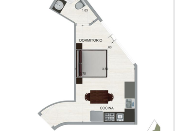 206 Excelente Inversión: República de El Salvador Suite 27,19 m de Venta. A Estrenar!