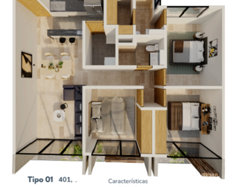 Medellin, en Roma Sur, tu departamento de 88 m2. de Construcción, 3 recámaras, 2 baños, 2 estacionamiento