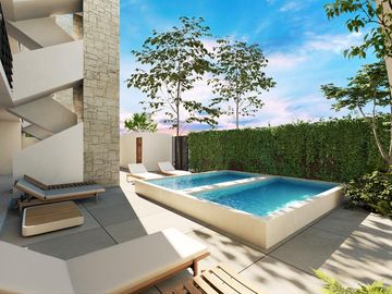 DEPARTAMENTO 1 RECAMARA EN TULUM/ VENTA/ A 10 MINUTOS DEL MAR/ROI.