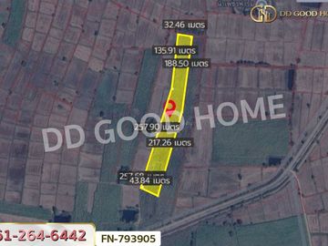 FN-793905 Chai Badan land 8 rai 390 sq.w. Lopburi near Lom Narai project, Buachum zone