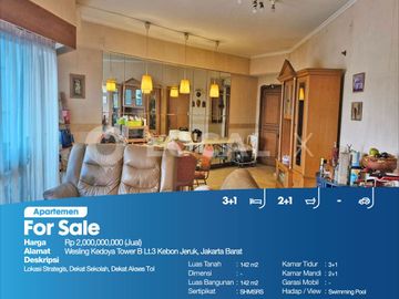 Apartemen Wesling Kedoya Tower B Lt.3 Kebon Jeruk, Jakarta Barat