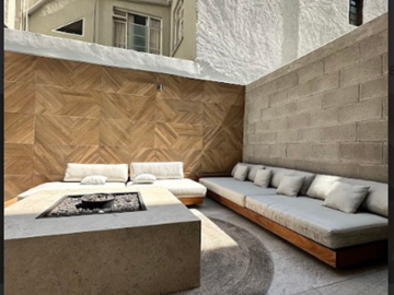 Excelente departamento en Roma Sur, 97 m2 de construcción  2R/2B/2E  Roof privado de 70 m2