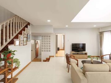 Single house for sale, renovated, Royal Village, 5 bedrooms, with built-in furniture, near Kad Farang