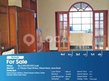 Rumah Jl. Plaosan Raya Bintara, Bekasi Barat, Jawa Barat